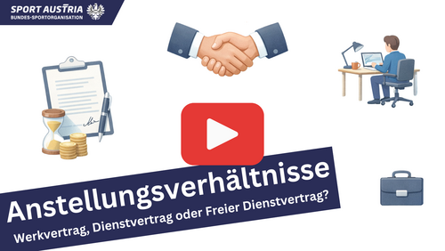 Anstellungsverhältnisse im Sport: Werkvertrag, Dienstvertrag oder Freier Dienstvertrag? - Video