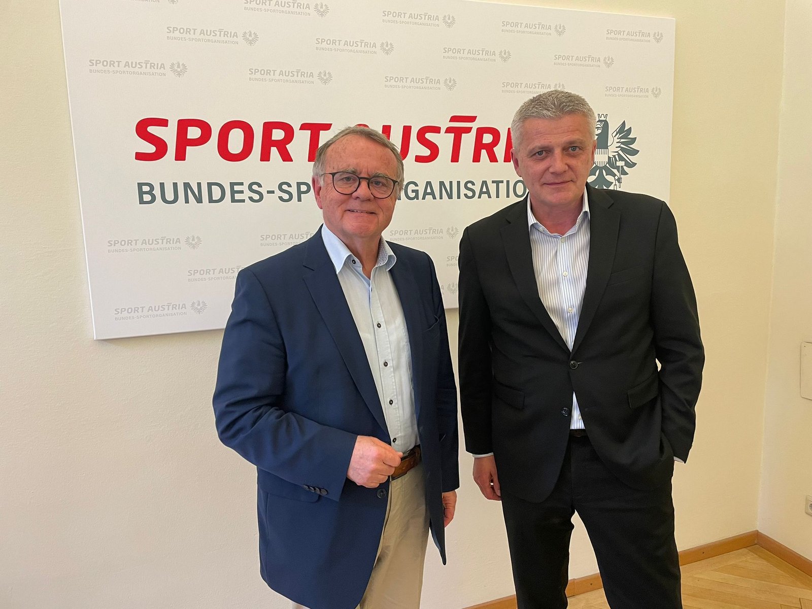 Sport Austria-Präsident Hans Niessl und ORF-Sportchef Hannes Aigelsreiter. Foto: Sport Austria