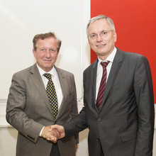 BSO-Präsident Kocher brachte bei Sozialminister Stöger wichtige Anliegen des Sports vor.