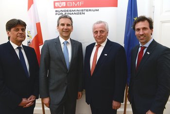 BSO-Delegation bei Finanzminister Löger